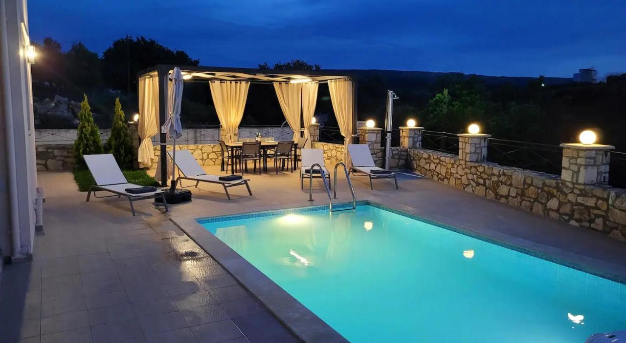 Natural View Villa With Private Pool Skouloúfia Exterior foto
